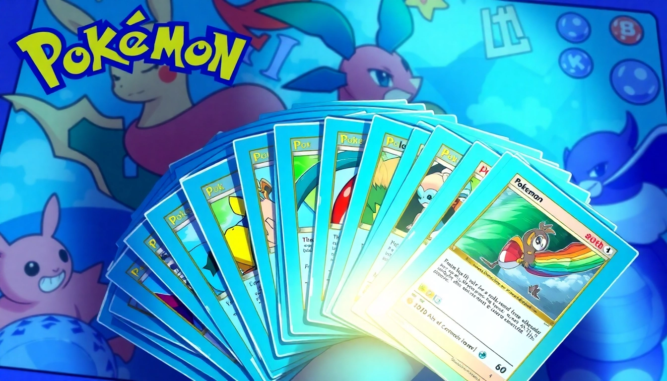Explore authentic Pokemon cards India in a colorful collection display.